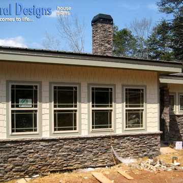 Frank Llloyd Wright Inspired House Plan 24355TW