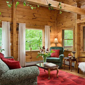 Log Homes & Cabins - Coventry Log Homes - Custom Craftsman #2