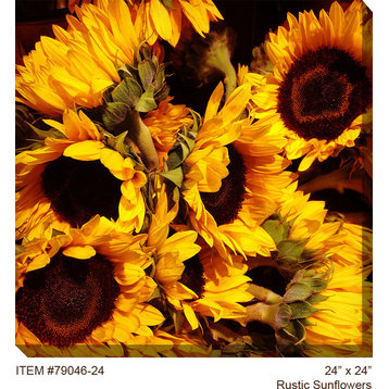 Rustic Sunflowers Outdoor Art
