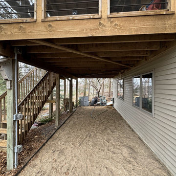 Deck Repair and sitting area