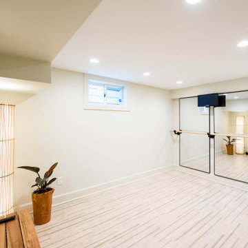 Basement for a Tudor style home