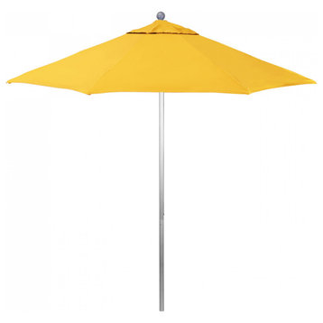 9' Patio Umbrella Silver Pole Fiberglass Ribs Push Lift Pacific Premium, Dandelion