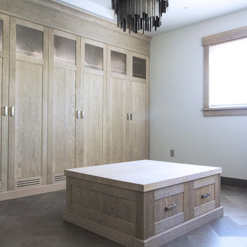 Gray Transitional Ski Room