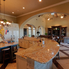 Rooms -kitchen & family room together.
