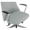 High Back Fabric Office Chair With Chrome Base, Dillon Steel