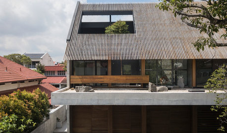 This House's Massive Roof Ensures Privacy While Letting in Light