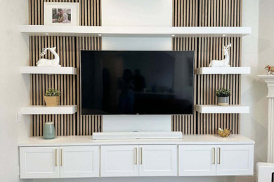 Inspiration for a contemporary family room remodel