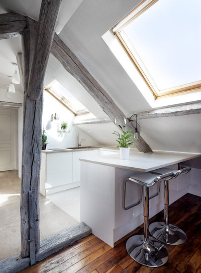 Contemporaneo Cucina by Hugo Hebrard photographe d'architecture