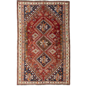 Persian Rug Shiraz 8'5"x5'5" Hand Knotted