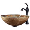 Kraus Ares Glass Vessel Sink and Faucet