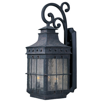 Maxim 30084 Nantucket 23" Tall 3 Light Wall Sconce - Country Forge / Seedy