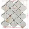 Carrara Marble Arabesque Baroque Lantern Mosaic Tile Venato Honed Big, 1 sheet