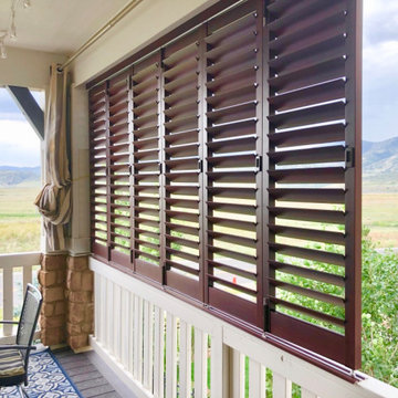 "Outdoor Patio Living" Plantation Shutter applications