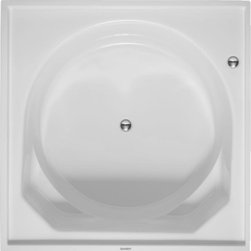 Blue Moon Series White Bathtub With Support Frame for Panel, Base Tub By Duravit - Bathtubs