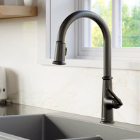Karran KKF330 1-Handle Pull Down Dual Function Sprayer Faucet, Matte Black