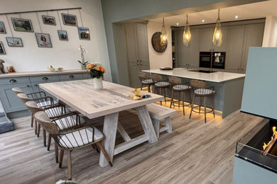 Design ideas for a classic dining room in Other.
