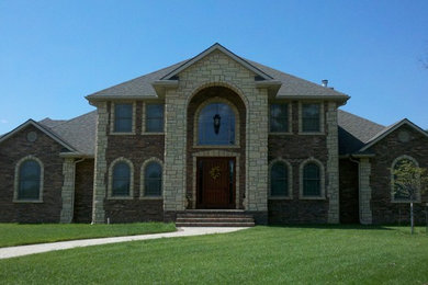 Inspiration for a timeless exterior home remodel in Wichita