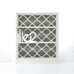 PANYL Brushed Aluminum Quatrefoil for IKEA BILLY - Home Decor