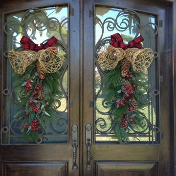 Opulent Holiday Christmas Door Décor 2014