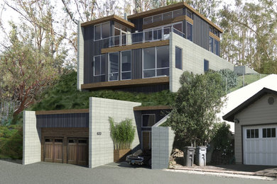 1950s three-story house exterior photo in San Francisco