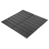 Gio Black Matte 1.25" X 6" Stacked Linear Porcelain Mosaic Tile, Swatch Sample