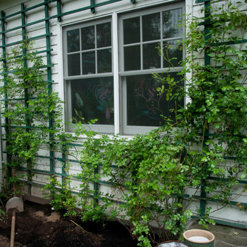 Before and After images of new garden installations