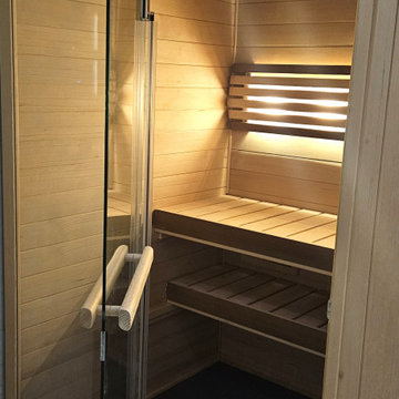 Modern Basement Spa Bathroom