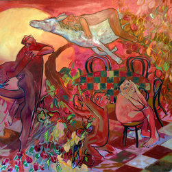 Joyce Garner "daydream" 58 x 70" oil - Paintings