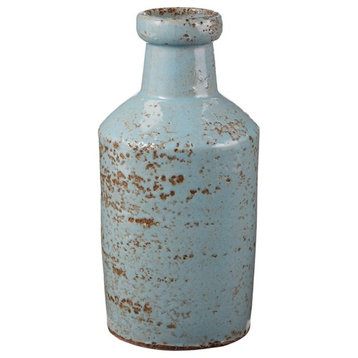 Rustic Jungle Milk Bottle, Gray/Blue