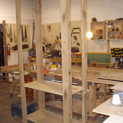 Rustic Lighted Display Cabinets - Display And Wall Shelves 