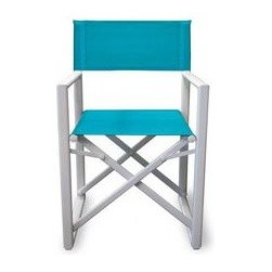 Urban Home Director&rsquo;s Patio Chair-Fiji Blue - Outdoor Folding Chairs