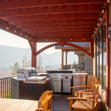 Pergola Installed on Pre-Established Deck Posts