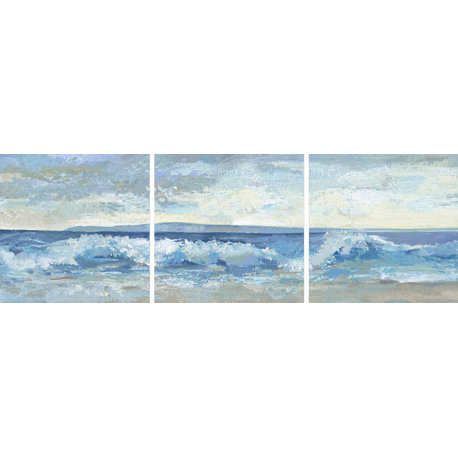 Great Waves Triptych, 72"x24"
