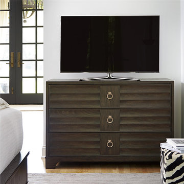 California Rustic Oak 3 Drawer TV Media Chest