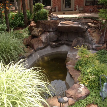 Before picture of the lower pond, before tear out.