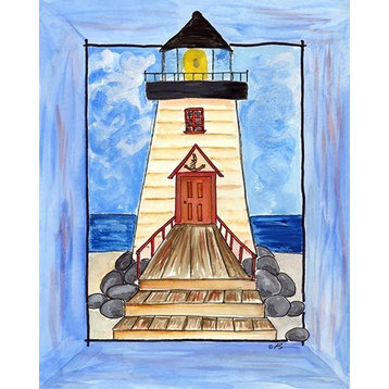 Lighthouse, Ready To Hang Canvas Kid's Wall Decor, 8 X 10