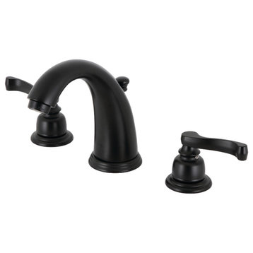 Kingston Brass KB980FL Widespread Bathroom Faucet, Retail Pop-Up