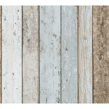 Chapin Blue Beachwood Wallpaper Bolt