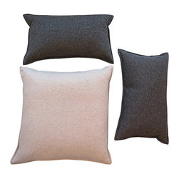 Gray and White Cashmere Restoration Hardware Pillows Set of 3 - Products