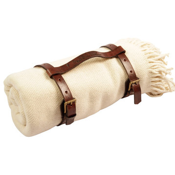 Llama Blanket With Rustic Leather Harness