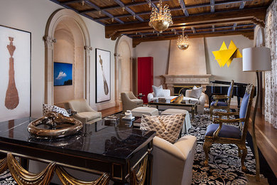 Inspiration for a living room remodel in Miami