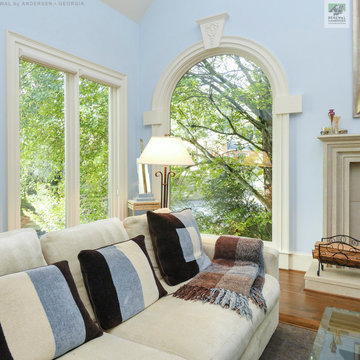 New Windows in Stylish Living Room - Renewal by Andersen Georgia