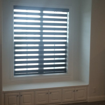 Custom Lake house Shades - Upstairs game bedroom