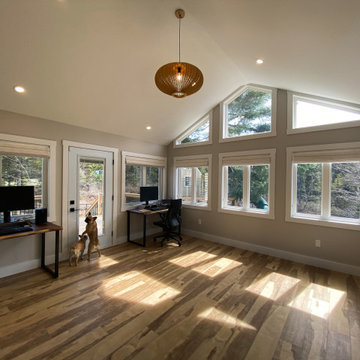 Sunroom Addition + Home Office + Workspace + Deck | Fall River, Nova Scotia