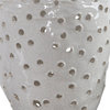 Uttermost Milla 2-Piece Contemporary Ceramic Vase Set in Crackled Ivory Finish