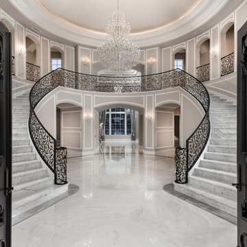 Marble Double Staircase