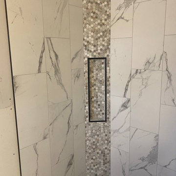Craftsman Tile and Stone Bathroom