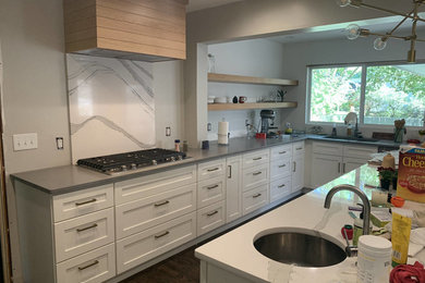 Minimalist kitchen photo in Kansas City