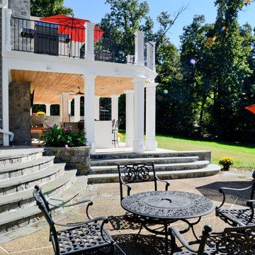 Exterior Remodel Turns Home Backyard into Gorgeous Retreat in Great Falls, Va