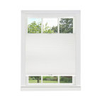 Top Down-Bottom Up Cordless Honeycomb Cellular Shade, 27"x64", White